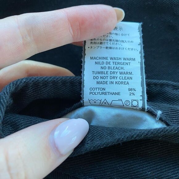 BLACK JEAN SKIRT - Picture 5 of 9